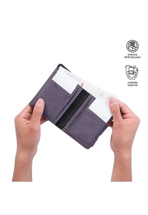 Billetera Dull S Con RFID Blocker Morada