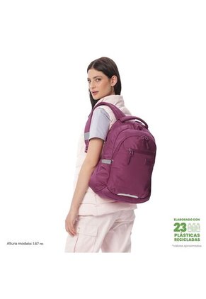 Morral Universitario Porta PC 14" Misisipi Rosado Rose Mujer