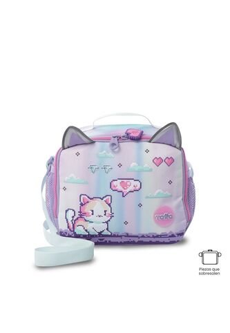 Lonchera Térmica Para Niña Andy Cat Grande Morada Totto