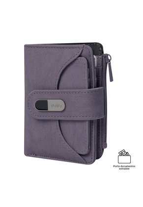 Billetera Dull S Con RFID Blocker Morada