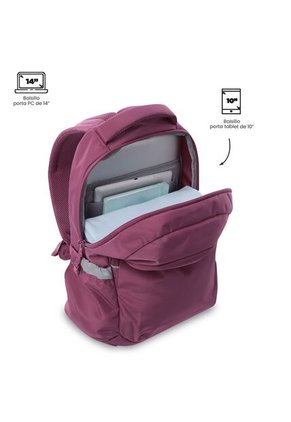 Morral Universitario Porta PC 14" Misisipi Rosado Rose Mujer
