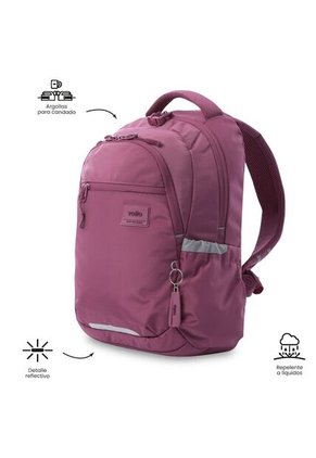 Morral Universitario Porta PC 14" Misisipi Rosado Rose Mujer