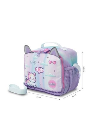 Lonchera Térmica Para Niña Andy Cat Grande Morada