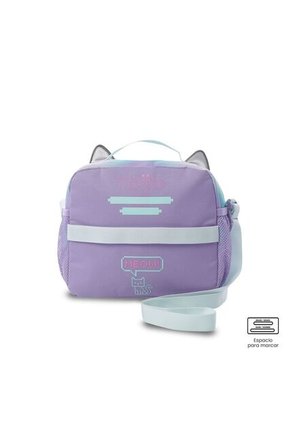 Lonchera Térmica Para Niña Andy Cat Grande Morada