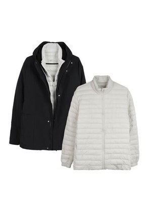 Chaqueta 3 En 1 Maubois Hombre Negra