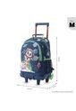 Combo Escolar Morral Con Ruedas Panda Space + Lonchera Y Cartuchera de Totto