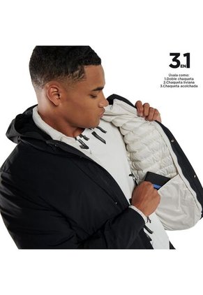 Chaqueta 3 En 1 Maubois Hombre Negra