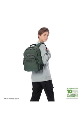 Morral Universitario Rayol Ecole Solid Porta PC 14" Verde Hombre