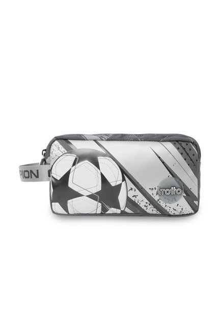 Cartuchera Escolar Grande Niño Champion Estampado De Fútbol