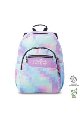 Morral Juvenil Porta PC 14" Acuarela Glitter Azul