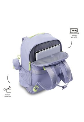 Morral Universitario Porta PC 15.4" Suzuka Morado Mujer