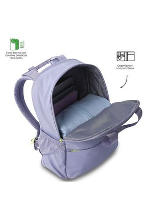 Morral Universitario Porta PC 15.4" Suzuka Morado Mujer