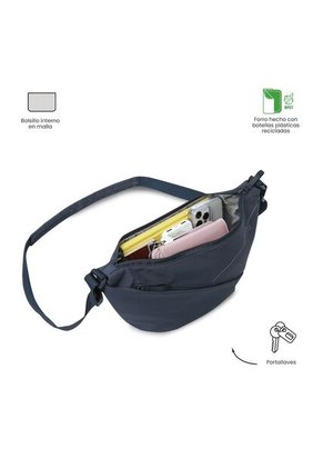 Bolso Para Mujer Suzuka Tipo Crossbody Pequeño Azul