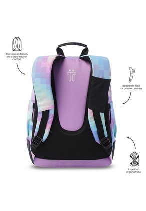 Morral Juvenil Porta PC 14" Rayol Glitter Azul
