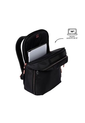 Morral Ejecutivo Porta PC 16" Roxanne Negro Mujer
