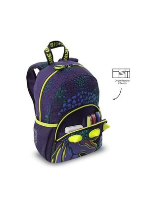 Morral Para Niño Dino Rock Pequeño Azul