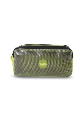 Cartuchera Escolar Mediana Para Niño Mesh Black Negra Totto