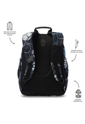 Morral Juvenil Porta PC 14" Rayol Negro