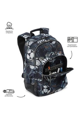 Morral Juvenil Porta PC 14" Rayol Negro