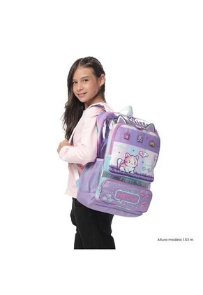 Morral Para Niña Andy Cat Grande Morado