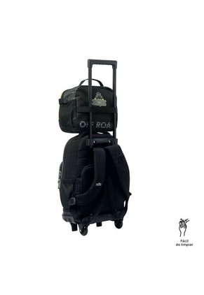 Lonchera Térmica Para Niño Monster Race Grande Negra