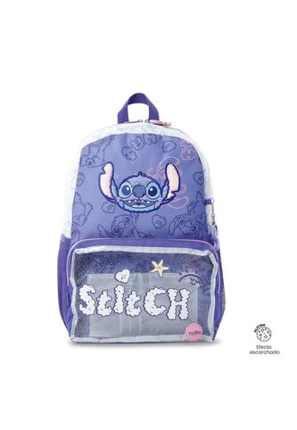 Morral Para Niña Stitch On The Beach Grande Azul Totto