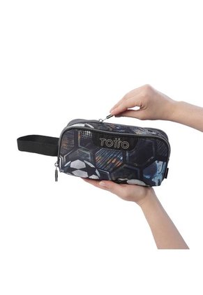 Cartuchera Escolar Mediana Para Hombre Cinta Pro Negra