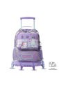 Maleta Para Niña Con 3 Ruedas Andy Cat Grande Morado de Totto