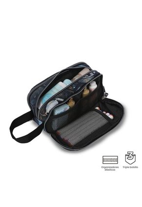 Cartuchera Escolar Mediana Para Hombre Cinta Pro Negra