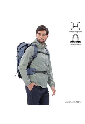 Morral Outdoor Summit 35 Azul Con Sistema De Pedernal