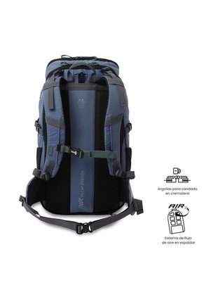 Morral Outdoor Summit 35 Azul Con Sistema De Pedernal
