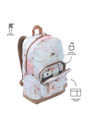 Morral Universitario Porta PC 14" Tocax Rosado Mujer