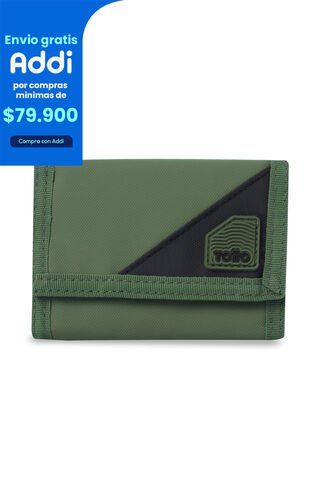 Billetera Para Hombre Contrast Can Con RFID Blocker Verde Totto