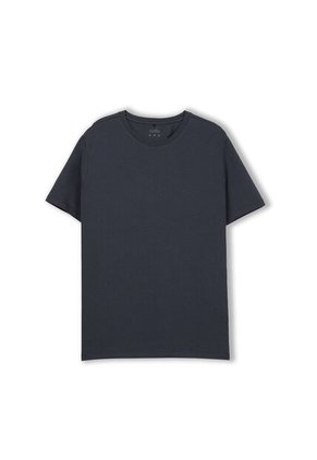 Camisa Para Hombre Unicolor Manne Manga Corta Azul