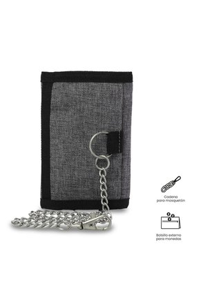 Billetera Hombre Riva Mediana Con RFID Blocker Gris