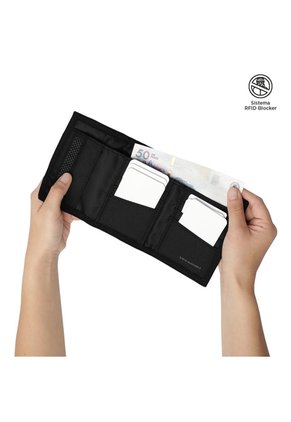 Billetera Riva Can Con RFID Blocker Negra