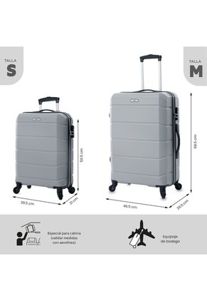 Combo De Viaje Maletas Rayatta Cabina + Mediana + Tula