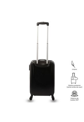 Maleta De Cabina 360 Stampy 2.0 10 Kilos Negra