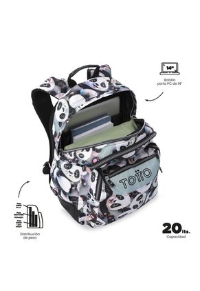 Morral Juvenil Porta PC 14" Rayol Gris