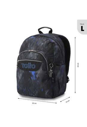 Morral Juvenil Porta PC 14" Acuarela Negro