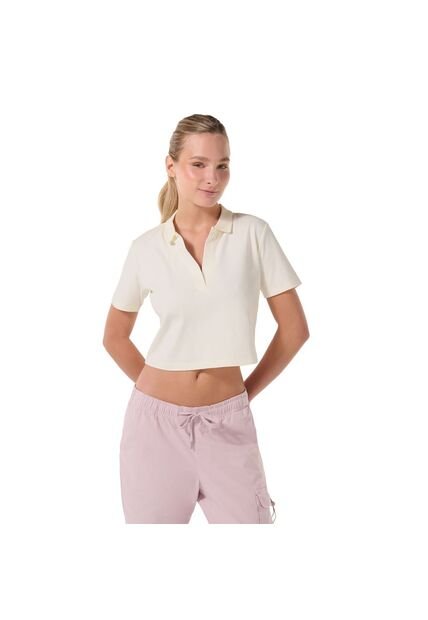 Camisa Polo Saba Para Mujer Blanca