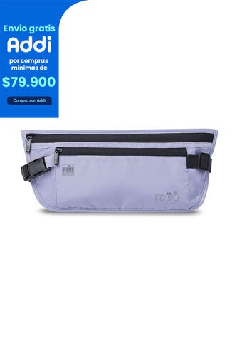 Canguro Invisible De Viaje Security Con RFID Blocker Morado Totto