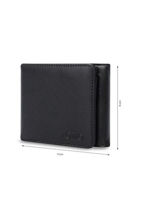 Billetera Para Hombre Ermatto Con RFID Blocker Negra