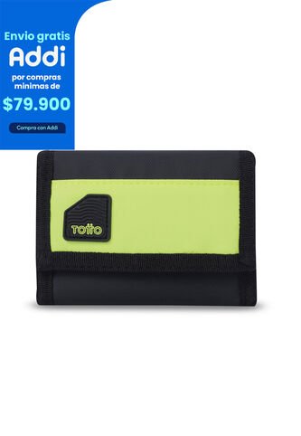 Billetera Para Hombre Contrast Chain Con RFID Blocker Negra Totto