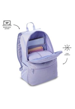 Morral Universitario Dragonar Nilo Porta PC 13" Morado Mujer