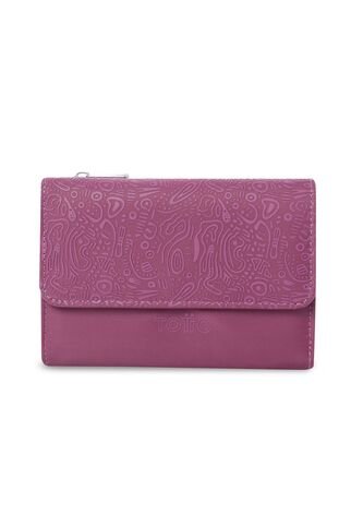 Billetera Para Mujer Montana Con RFID Blocker Rosada Rose Totto