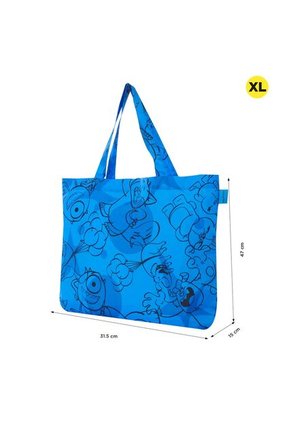 Shopping Bag Plegable Hello Pixar Azul
