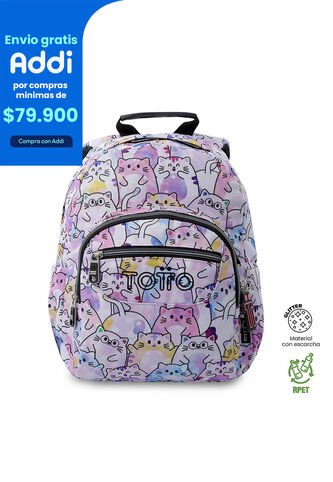 Morral Juvenil Tempera Glitter Pequeño Rosado Totto