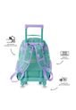 Maleta Para Niña Con Ruedas + Libro Para Colorear Little Magic Azul de Totto