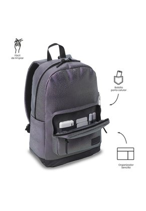 Morral Universitario Tocax Porta PC 14" Morado Mujer